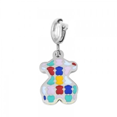 Stainless Steel Clasp Pendant Charm for Bracelet and Necklace   TK0189