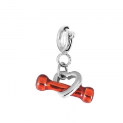 Stainless Steel Clasp Pendant Charm for Bracelet and Necklace   TK0199