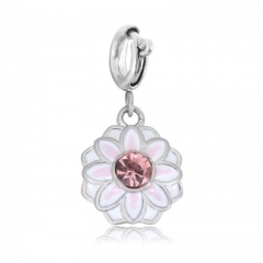 Stainless Steel Clasp Pendant Charm for Bracelet and Necklace   TK0257