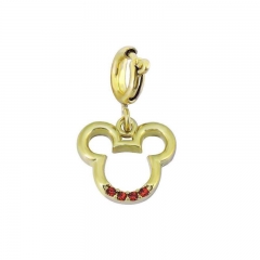 Movable 18K Gold Plated Lobster Clasp Pendant Charm for Bracelet  TK0037RG