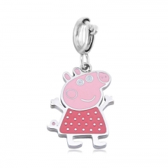 DIY Accessories Stainless Steel Cute Charm for Bracelet and Necklace   TK0296