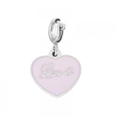 Stainless Steel Clasp Pendant Charm for Bracelet and Necklace   TK0186P