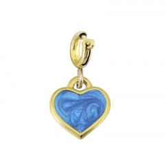 Stainless Steel Clasp Pendant Charm for Bracelet and Necklace   TK0210BG