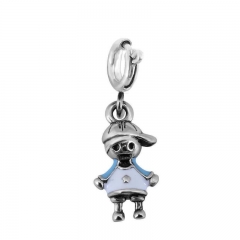 Stainless Steel Clasp Pendant Charm for Bracelet and Necklace   TK0206B