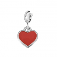 Stainless Steel Clasp Pendant Charm for Bracelet and Necklace   TK0210R