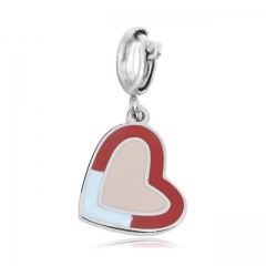 Stainless Steel Clasp Pendant Charm for Bracelet and Necklace   TK0236