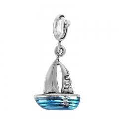 Stainless Steel Clasp Pendant Charm for Bracelet and Necklace   TK0203
