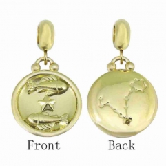 Stainless Steel 18K Gold plated pendant charm Jewelry Accessory  PD0873CG