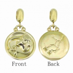 Stainless Steel 18K Gold plated pendant charm Jewelry Accessory  PD0873BG