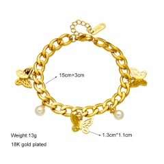 stainless steel chain bracelet for women  BS-2419