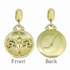 Stainless Steel 18K Gold plated pendant charm Jewelry Accessory  PD0873EG