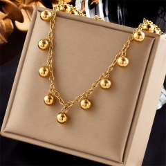 new stainless steel women gold plated necklace NS-1606