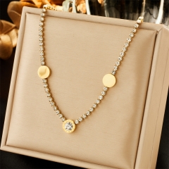 new stainless steel women gold plated necklace NS-1621
