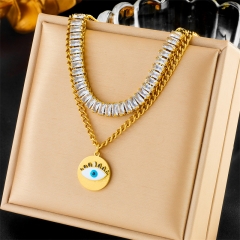 new stainless steel women gold plated necklace NS-1628