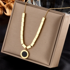 new stainless steel women gold plated necklace NS-1662