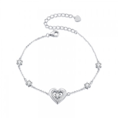 Fine Jewelry 925 Sterling Silver Women Bracelets  BSB136