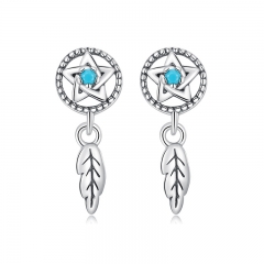 925 Sterling Silver Fashion Jewelry Ladies Earrings  SCE1492
