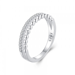 925 Sterling Silver Fashion Jewelry Women Rings  BSR463