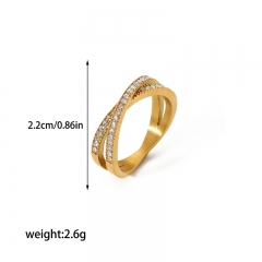 Fashion Stainless Steel Women Ring RS-1579