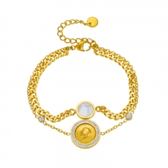 gold stainless steel bracelet women jewelry  BS-2601