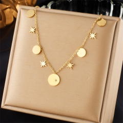 gold plated stainless steel necklace for women jewelry NS-1867