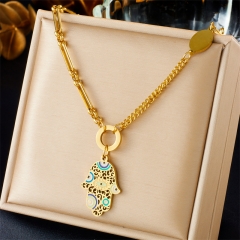 gold plated stainless steel necklace for women jewelry NS-1853