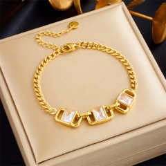 gold stainless steel bracelet women jewelry  BS-2599A