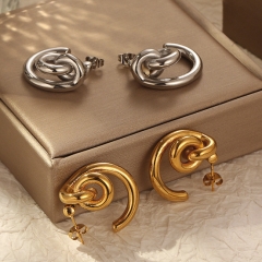stainless steel gold plated top quality fashion earrings for women  ES-3067