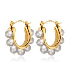 stainless steel gold plated top quality fashion earrings for women  ES-3065G