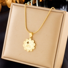 gold plated stainless steel necklace for women jewelry NS-1855