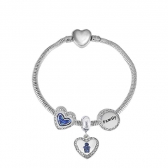Stainless Steel Heart Bracelet Charms Wholesale  XK3395