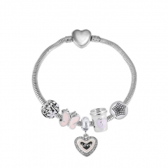 Stainless Steel Heart Women charms Bracelet  XK5036