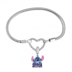 Stainless Steel Heart Charms Bracelet Women Luxury PDM007