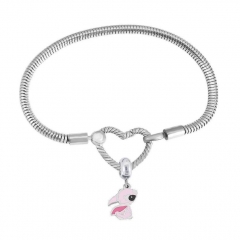 Stainless Steel Heart Charms Bracelet Women Luxury PDM056