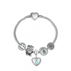 Stainless Steel Heart Women charms Bracelet  XK5027