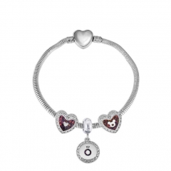 Stainless Steel Heart Bracelet Charms Wholesale  XK3407
