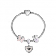 Stainless Steel Heart Bracelet Charms Wholesale  XK3392