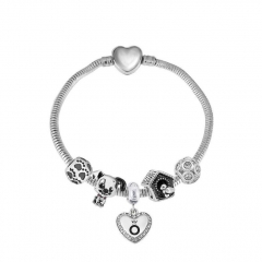 Stainless Steel Heart Women charms Bracelet  XK5023
