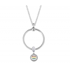 stainless steel charm necklace for girl PDN775