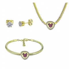 Stainless Steel Pandent Charms Jewelry Set   PDS312