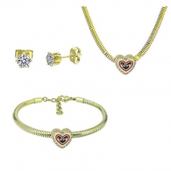 Stainless Steel Pandent Charms Jewelry Set   PDS329