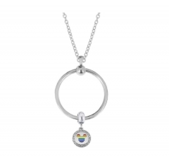 stainless steel charm necklace for girl PDN774