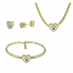 Stainless Steel Pandent Charms Jewelry Set   PDS320