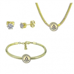 Stainless Steel Pandent Charms Jewelry Set   PDS343