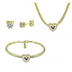 Stainless Steel Pandent Charms Jewelry Set   PDS330