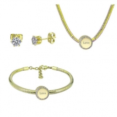 Stainless Steel Pandent Charms Jewelry Set   PDS294