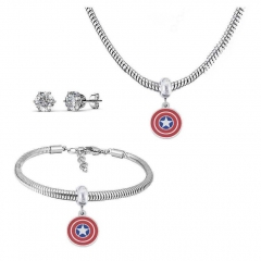 Stainless Steel Pandent Charms Jewelry Set   PDS292
