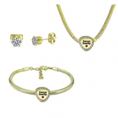 Stainless Steel Pandent Charms Jewelry Set   PDS316