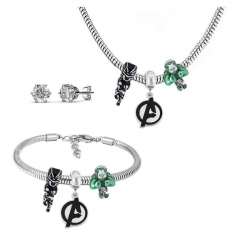 Stainless Steel Pandent Charms Jewelry Set   PDS286